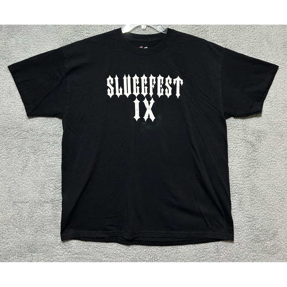 Vintage Sluggfest Shirt Mens XL 9th‎ Annual Fort Worth 2006 Metal Music Bands